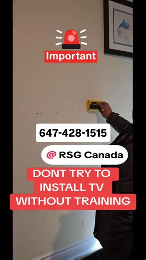 RSG Canada on Instagram: "How to install perfect tv wall mount on drywall? #tvwallmount #tvinstallation #drywall #mountvonwall #tvwallmountinstallation /"