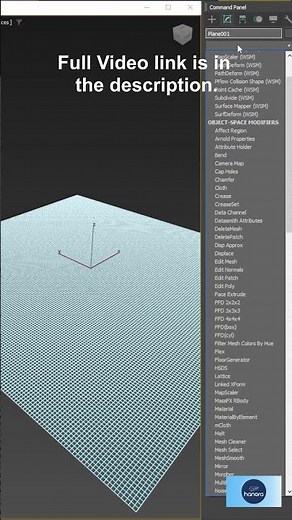 How to create a landscape with Noise modifier in 3DS max | Hanora 3D