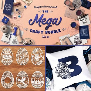 It’s the return of the 𝗠𝗲𝗴𝗮 𝗖𝗿𝗮𝗳𝘁 𝗕𝘂𝗻𝗱𝗹𝗲! 🙌 Vol 11 is filled with 25 exciting packs, with a wide variety of styles and themes.🎉 At an incredible 𝟵𝟬% 𝗢𝗙𝗙 for a limited time only.⏳ ⭐⭐So that you can rock your next craft project! ⭐⭐ Make sure you don't miss out 👇👇 desgbndls.net/the-mega-craft-bundle-xi | Design Bundles