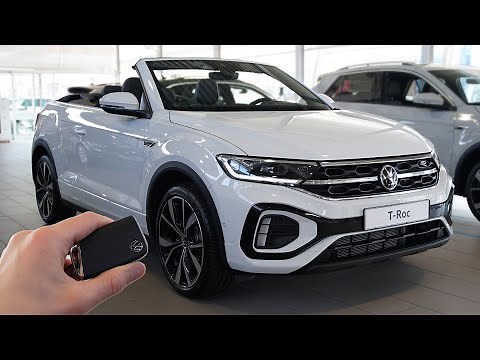 2022 VW T-Roc Cabrio R Line (150hp) - Sound & Visual Review!