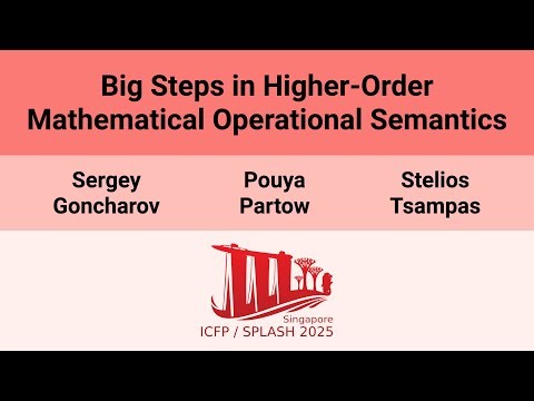 [ICFP'25] Big Steps in Higher-Order Mathematical Operational Semantics
