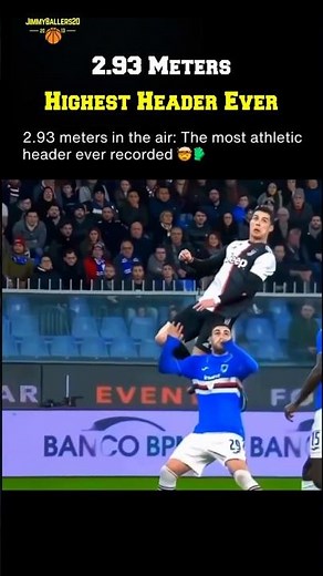 Cristiano Ronaldo JUMPED 2.93 Meters For This Header!