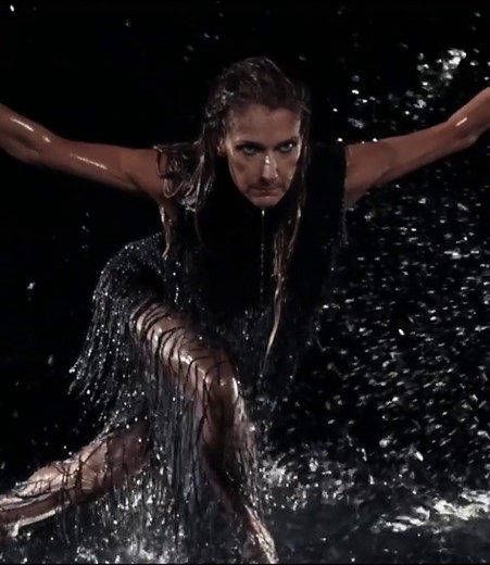 Powerful Photoshoot: Dancing in the Rain with Celine Dion