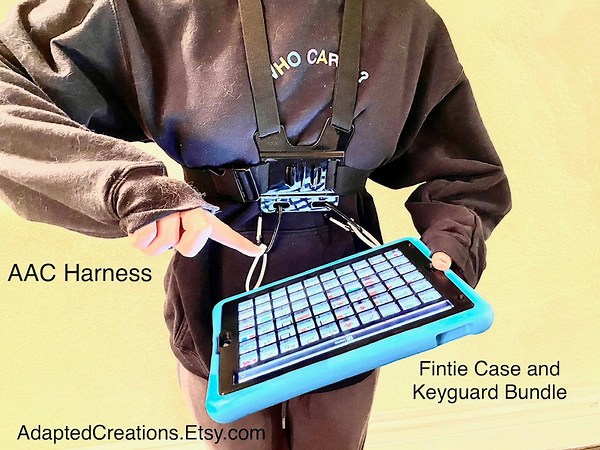 AAC Harness for Ipads/communication Devices! Young Child Through Adult Size. Adjustable. Includes Harness, Shoulder Pads, and Hardware. - Etsy