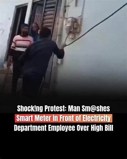 BHARAT - SAHIL VERMA on Instagram: "An argument broke out when a man became furious over a high electricity bill and confronted an employee from the electricity department. Upset and frustrated, he accused the authorities of overcharging and claimed the smart meter was faulty. The situation quickly drew attention from people nearby. In a fit of anger, the man smashed the smart meter in front of the employee, shocking onlookers. Instead of resolving the issue through proper channels, he chose to 