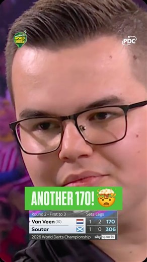 170 number nine at this year’s World Championship! 🤯 | Professional Darts Corporation