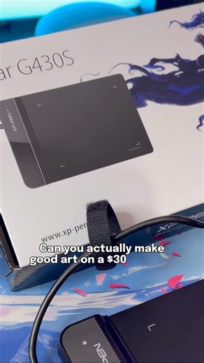 Can you make Art Using A $30 Drawing Tablet? #shorts #digitalart #drawing