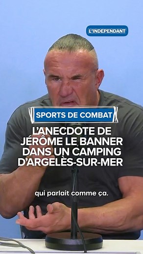 15K views · 73 reactions | L'anecdote de Jérôme le Banner dans un camping d'Argelès-sur-Mer  Jérôme Le Banner était notre invité, car le 13 décembre prochain se tient son événement international, la Super League MMA à Perpignan. L'occasion pour Geronimo de revenir sur une anecdote d'enfance dans un camping d'Argelès-sur-Mer.  Toute l'interview sur le YouTube de L'Indépendant | L'Indep Sport | Facebook