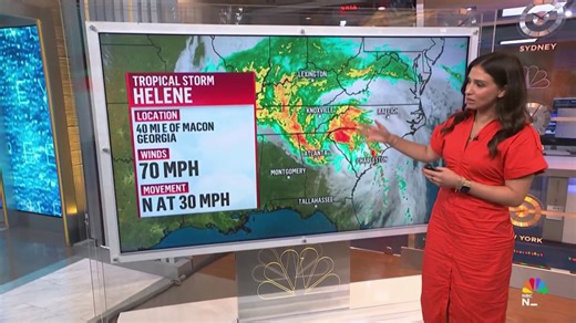 Forecast update: Where is Tropical Storm Helene moving next?