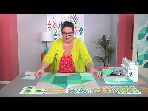 How to use templates to create contemporary curves on Fresh Quilting with Jen Carlton-Bailly (103-1)