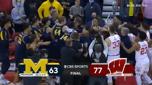 412K views · 1.4K reactions | Juwan Howard and Greg Gard get into fight after Wisconsin's win over Michigan. | CBS Sports | Facebook