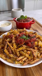 5.1K views · 36 reactions | PROTEIN PASTA CHIPS with homemade sauce ...