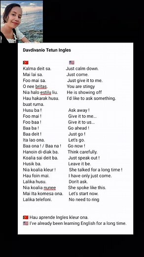 Tetun to English Vocabulary Guide