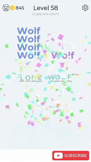 Dingbats Level 58 Wolf Walkthrough