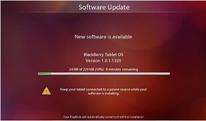 BlackBerry PlayBook 101: Software Update