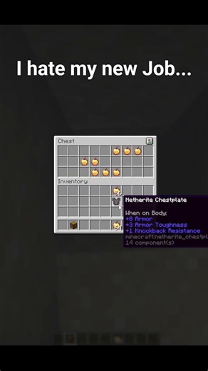 I hate my new Job... #minecraft #shorts