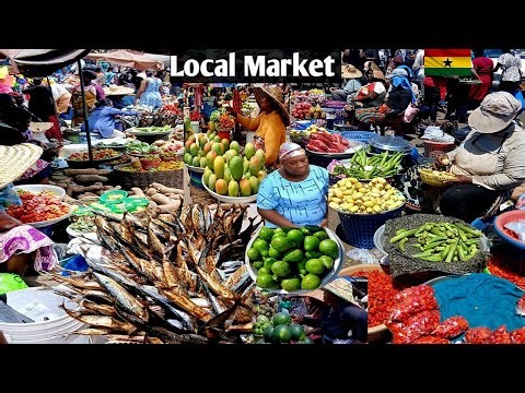 INSIDE African Local Market In Africa Ghana Accra #market #africa #local #localmarket #ghana #rural