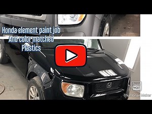 Honda Element paint job and color matched plastics! B92P nighthawk black pearl !
