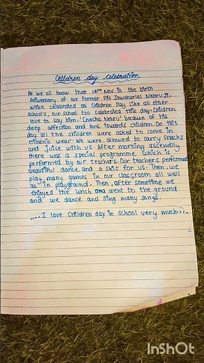 Children Day Essay || Essay on Children's Day ||Children Day Celebration