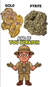 Gold vs. Fool's Gold — What's the Difference? #geology #geologyshorts #geologyexplained