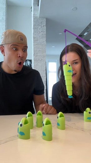 who can catch the biggest fish? 🐟 #reelbigcatch #bigcatch #fishing #couplegames | Wolfie