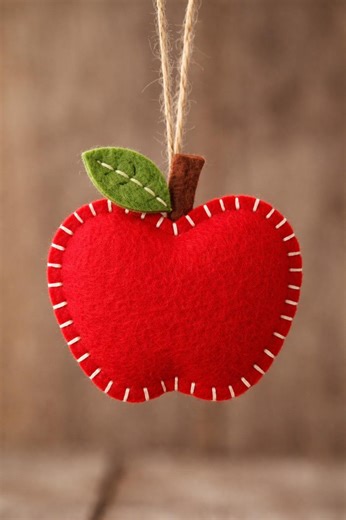 Felt, Apple, Sewing Pattern, Ornament Pattern, Food, DIY, Craft, Mobile, Bird, Decor,, Doll, Crib Fruit, Tiny, Tree, Dessert, Teacher’s Gift - Etsy