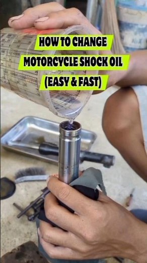 how to changemotorcycle shock oil (easy & fast) #mechanic #motorcycle #repair #engineering