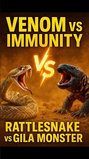 VENOM vs IMMUNITY ⚡ Rattlesnake vs Gila Monster — Who Wins the Desert Showdown?