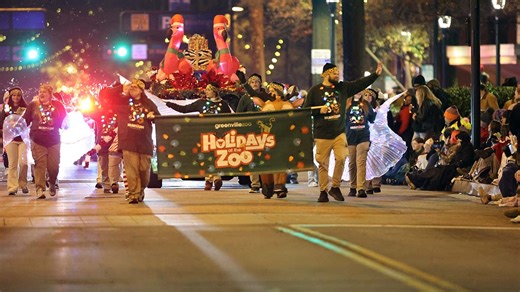 Photos and video: 2025 Poinsettia Christmas Parade in Greenville