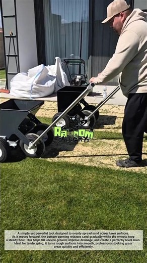 Wow, Satisfying Sand Leveling Tool That Transforms Lawn Instantly!