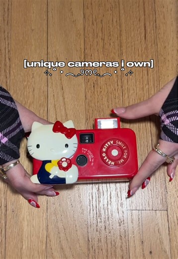 sharing my fun camera collection ✨💝 #collectorcheck #locationsharing #filmphotographer #filmcameratok #cameratips