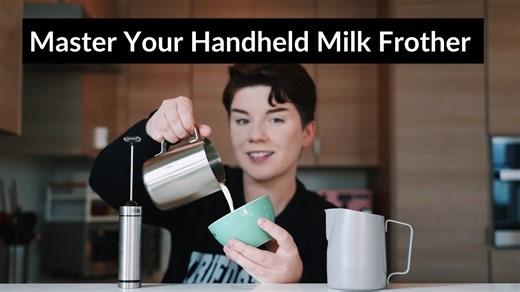 How to make cafe-quality frothed milk at home with a handheld milk frother!