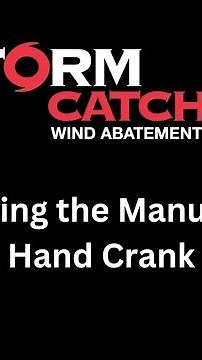 Using the Hand Crank on a Motorized Shutter