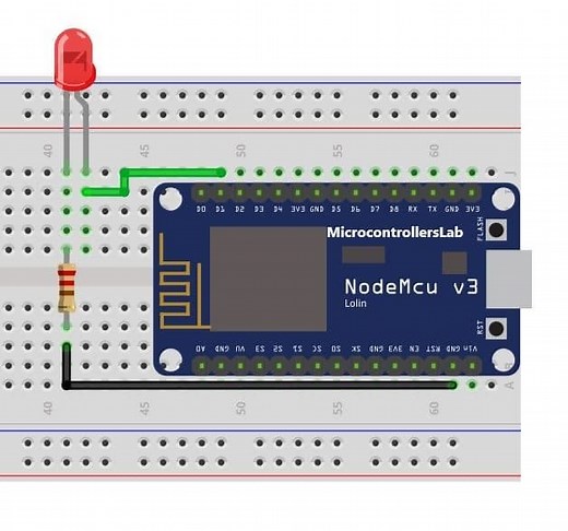 LED Blinking using ESP8266 - NodeMCU