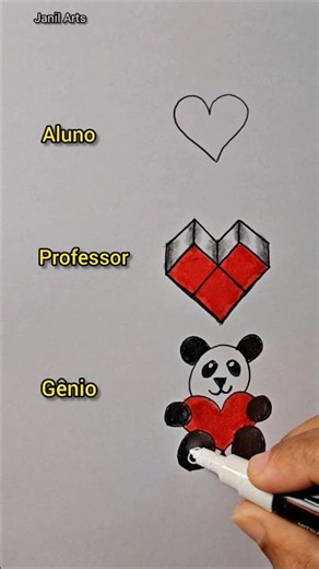 Desenho coração lindo demais