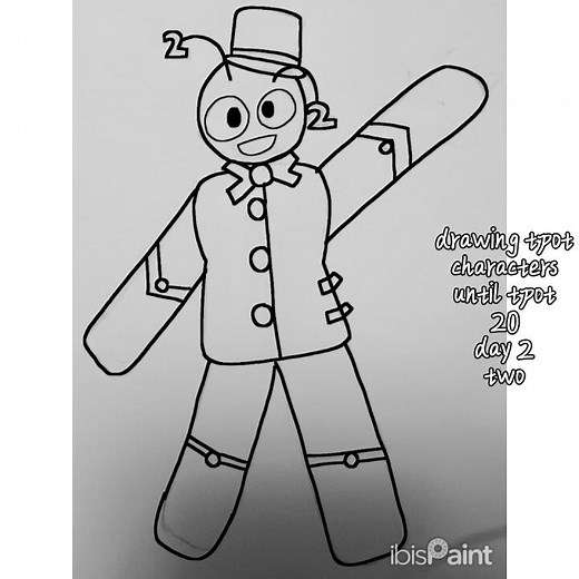 Drawing tpot characters until tpot 20 day 2: two!! [#tpot #tpot20 #bfdi #objectshow #twotpot]