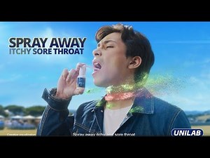 Spray away itchy sore throat with Solmux Throat Spray!