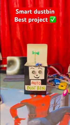 Smart dustbin using Arduino ✅best project📍#youtubeshorts #project #viralshorts #arduino #school