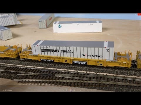 Review: TWF10 TTX Well Cars & 48' Containers - ClassOneModelWorks.com - HO Scale