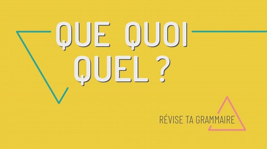 Poser des questions avec QUE QUOI QUEL | TOUT EN FRANÇAIS