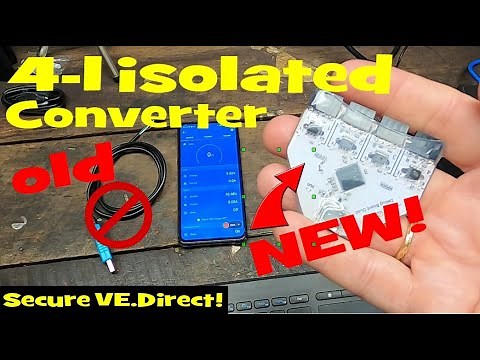 Connect 4 VE.Direct Victron devices to one USB port. Save space and isolate all your devices!