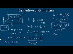 Derivation of ohm's law ‪@kamaldheeriya‬