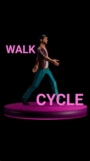 Basic Walk Cycle #blender #animation #3d #Walk #funny