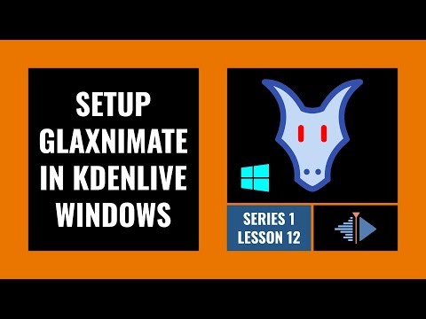 Setup Glaxnimate | Kdenlive Beginner Tutorial
