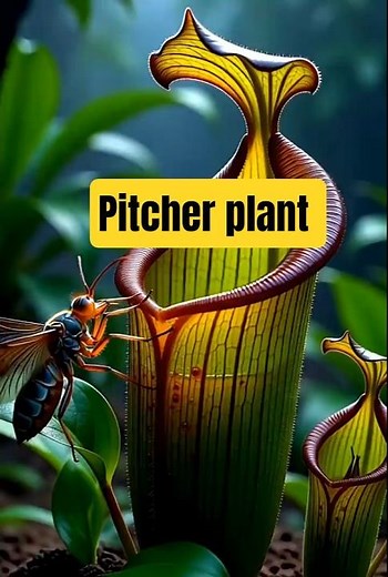 Pitcher plant (monkey cup) capture insects visual image How pitcher plant capture? #pitcherplants