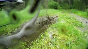 Biker On Bicycle Riding On Muddy Stock Footage Video (100% Royalty-free) 16838638 | Shutterstock