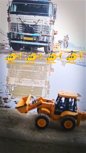 Mini Remote Control RC Small Jcb Power Machine Unboxing and Tracking Toy Video 🚁🚁🚁