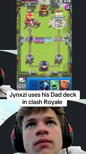 Jynxzi uses his dad deck in Clash Royale #jynxzi #jynxzireacts #jynxziedit #jynxziclips #clashroyale #cr #fy #fypシ