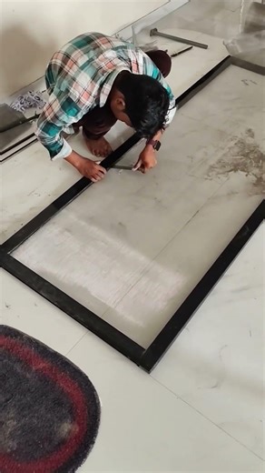 How To Chenge Window Mosquito Net Easy Refill Working Sliding #aluminiumwindow #reels #shorts #short