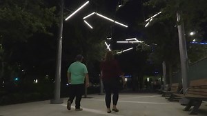 27K views · 310 reactions | Discovery Green is getting an LED makeover, thanks to a $300,000 Sun Club grant. The installation includes 70 lights strung through tree canopies, complemented by 12 on-ground projected lights, and is part of a $13.2 million master plan. | Green Mountain Energy Company | Facebook